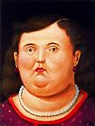 Fernando Botero Canvas Paintings - Cabeza